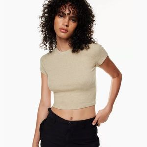 Cropped ripped T-shirt TNA